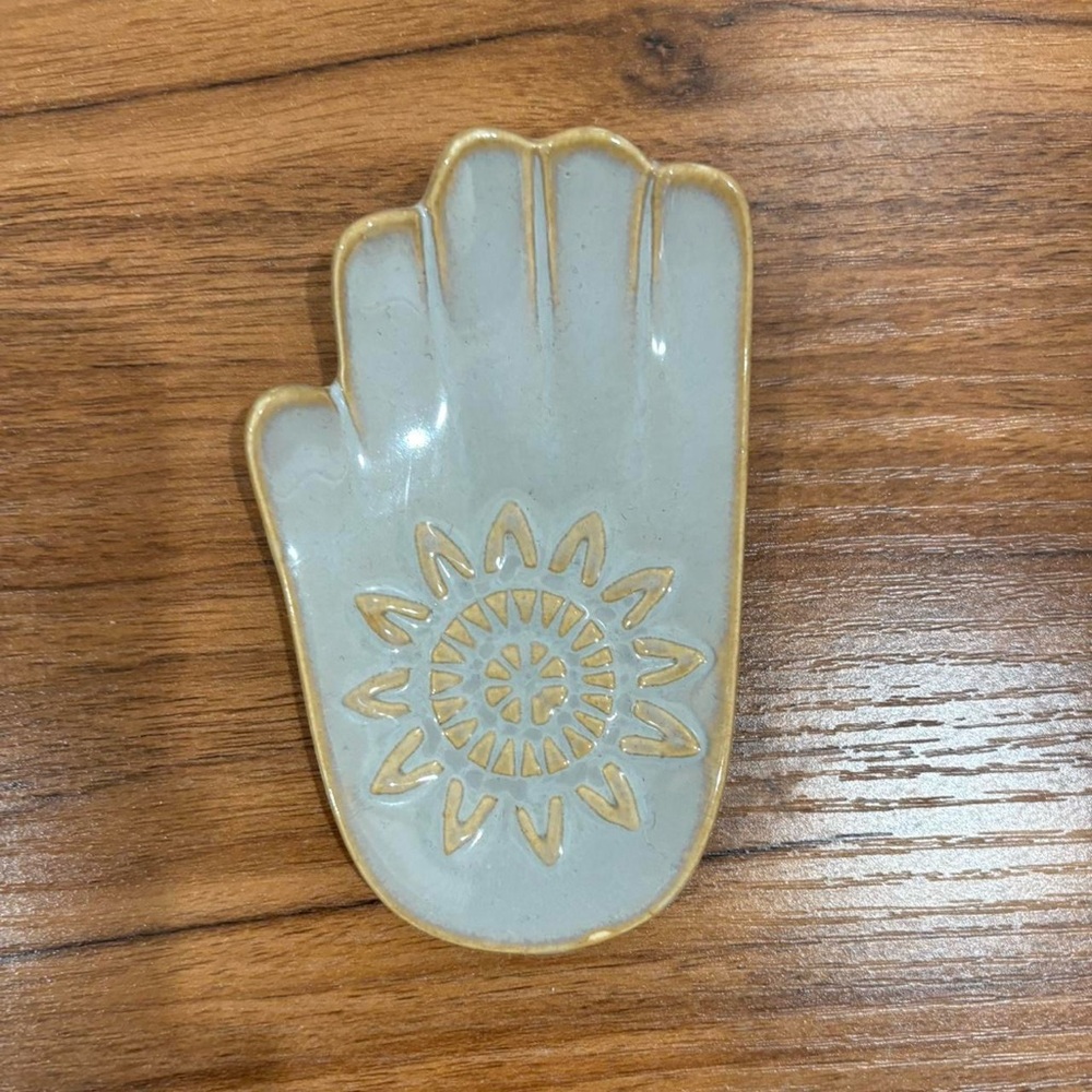 ceramic hand jewelry dish